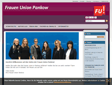 Tablet Screenshot of frauenunion-pankow.de